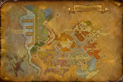 Map of Stormwind City