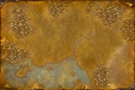 Map of Hillsbrad Foothills