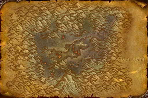 Map of Searing Gorge