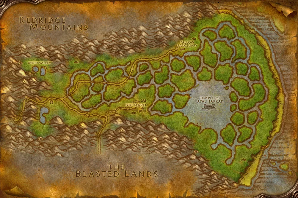 Map of Swamp of Sorrows
