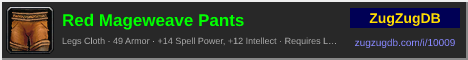 Red Mageweave Pants: forum signature banner