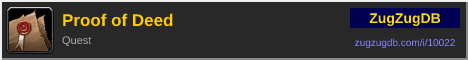 Proof of Deed: forum signature banner