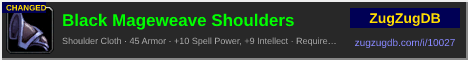 Black Mageweave Shoulders: forum signature banner