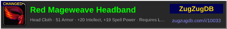 Red Mageweave Headband: forum signature banner