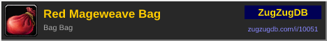 Red Mageweave Bag: forum signature banner
