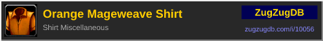 Orange Mageweave Shirt: forum signature banner