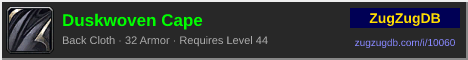 Duskwoven Cape: forum signature banner