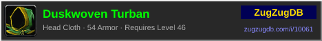 Duskwoven Turban: forum signature banner