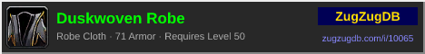 Duskwoven Robe: forum signature banner