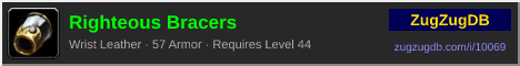 Righteous Bracers: forum signature banner