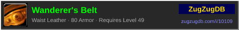 Wanderer's Belt: forum signature banner