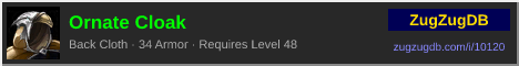 Ornate Cloak: forum signature banner