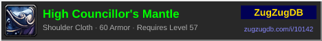 High Councillor's Mantle: forum signature banner