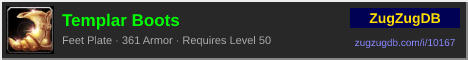 Templar Boots: forum signature banner