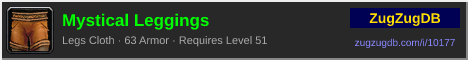 Mystical Leggings: forum signature banner