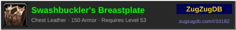 Swashbuckler's Breastplate: forum signature banner
