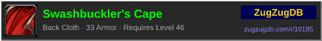 Swashbuckler's Cape: forum signature banner