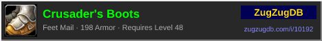 Crusader's Boots: forum signature banner