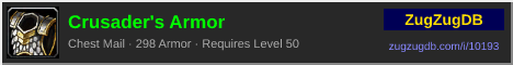 Crusader's Armor: forum signature banner