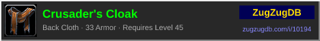 Crusader's Cloak: forum signature banner