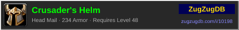 Crusader's Helm: forum signature banner