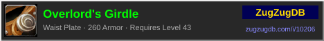 Overlord's Girdle: forum signature banner