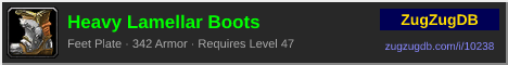 Heavy Lamellar Boots: forum signature banner