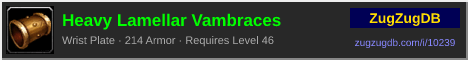 Heavy Lamellar Vambraces: forum signature banner