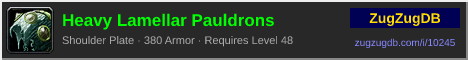Heavy Lamellar Pauldrons: forum signature banner