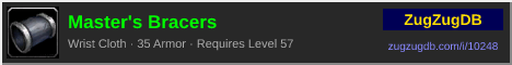 Master's Bracers: forum signature banner