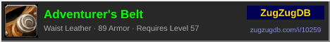 Adventurer's Belt: forum signature banner