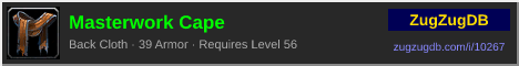 Masterwork Cape: forum signature banner