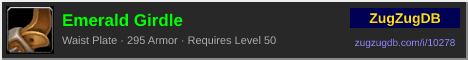 Emerald Girdle: forum signature banner