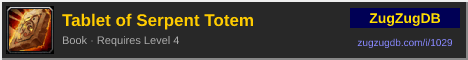 Tablet of Serpent Totem: forum signature banner