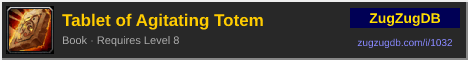 Tablet of Agitating Totem: forum signature banner