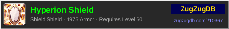 Hyperion Shield: forum signature banner