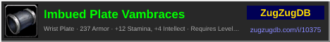 Imbued Plate Vambraces: forum signature banner