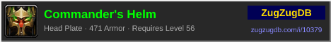 Commander's Helm: forum signature banner