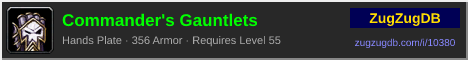 Commander's Gauntlets: forum signature banner