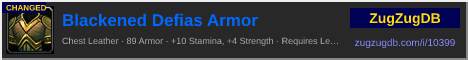 Blackened Defias Armor: forum signature banner