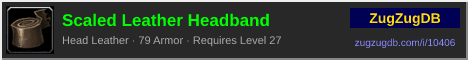 Scaled Leather Headband: forum signature banner