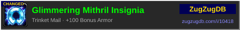 Glimmering Mithril Insignia: forum signature banner