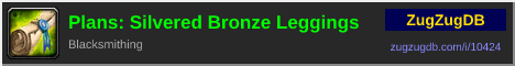 Plans: Silvered Bronze Leggings: forum signature banner