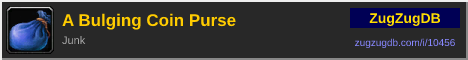 A Bulging Coin Purse: forum signature banner