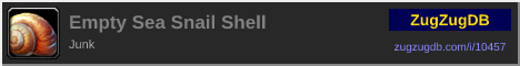 Empty Sea Snail Shell: forum signature banner