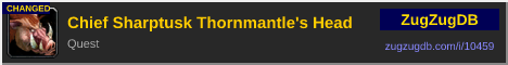 Chief Sharptusk Thornmantle's Head: forum signature banner
