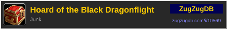Hoard of the Black Dragonflight: forum signature banner