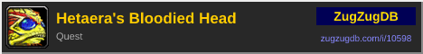 Hetaera's Bloodied Head: forum signature banner