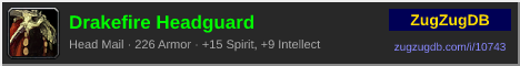 Drakefire Headguard: forum signature banner