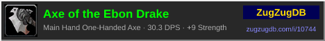 Axe of the Ebon Drake: forum signature banner